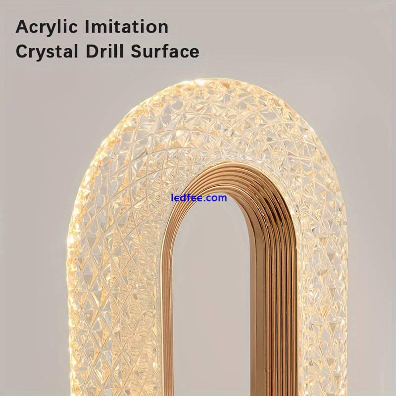 Table Lamp Crystal Night Light Touch Control USB Rechargeable Bedside Lamp Decor 3 