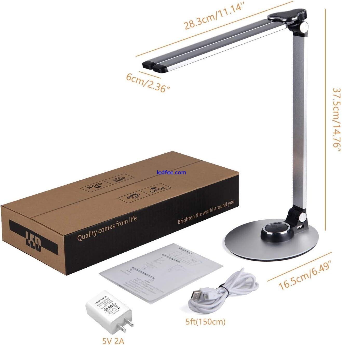 Piano Desk Lamp Dimmable Lamp LED Lighting with USB Charging Foldable Rotatable 0 