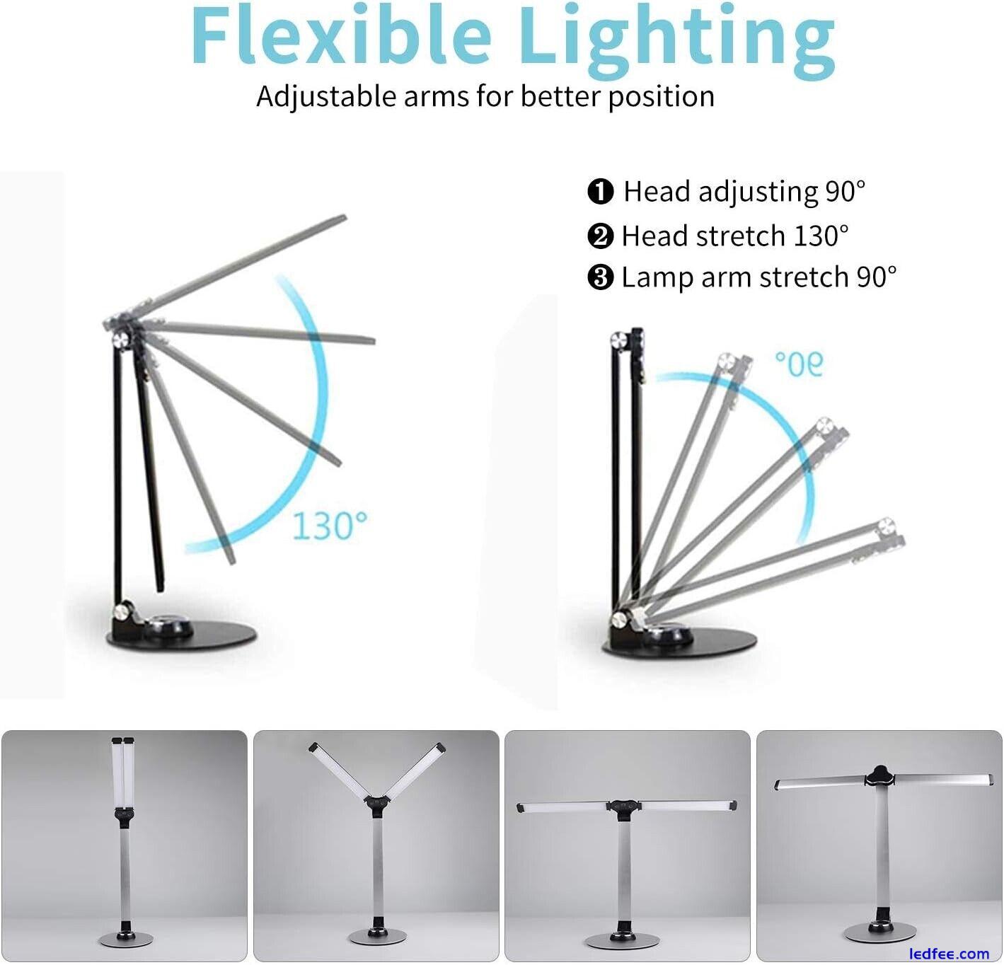 Piano Desk Lamp Dimmable Lamp LED Lighting with USB Charging Foldable Rotatable 3 