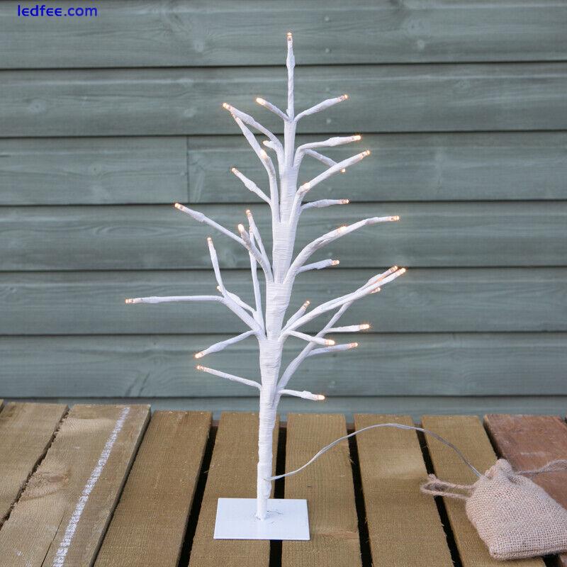 White Twig LED Lights Up Tree 40cm Battery Operated Easter Decoration Christmas 0 