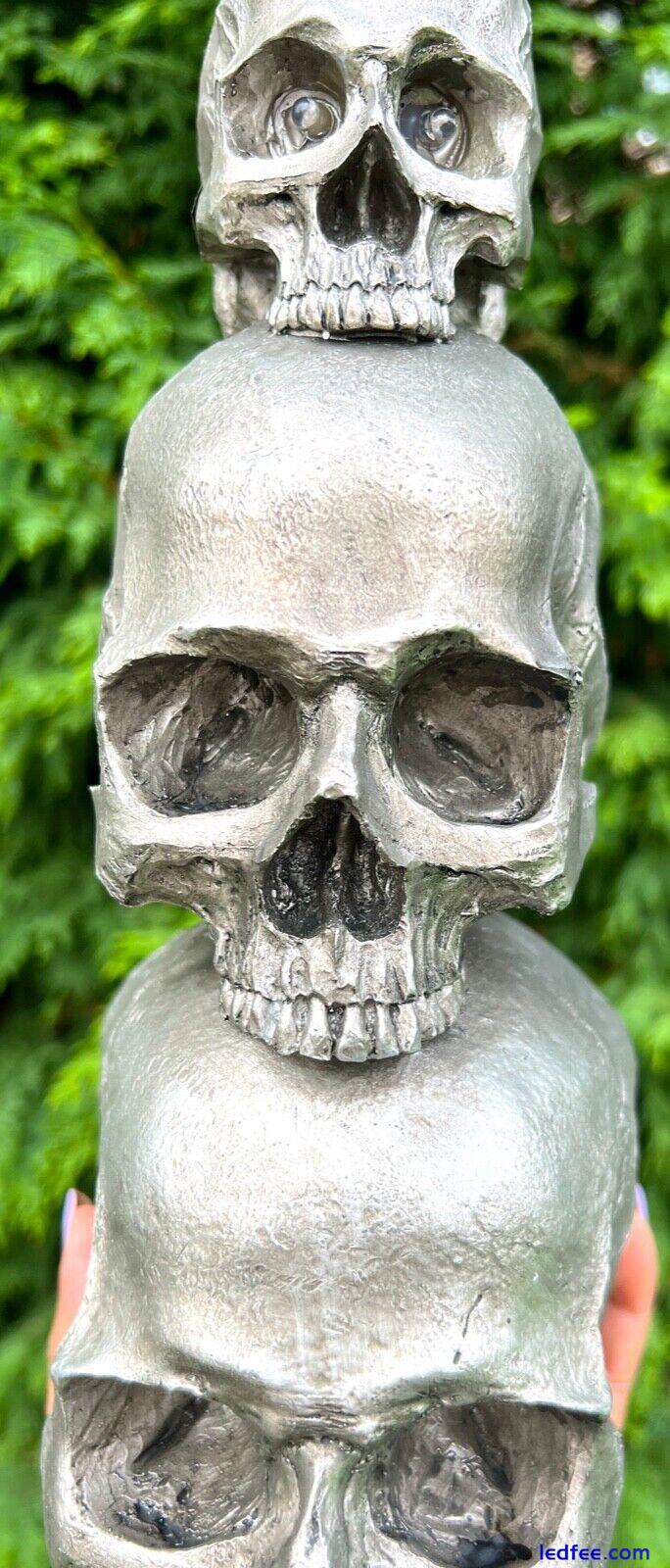 Skull Skeleton Lamps 3D LED Horror Halloween Desk Light Haunted House Ornament 4 