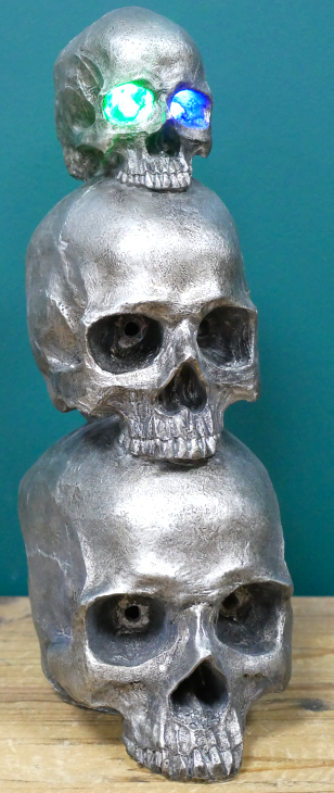 Skull Skeleton Lamps 3D LED Horror Halloween Desk Light Haunted House Ornament 0 