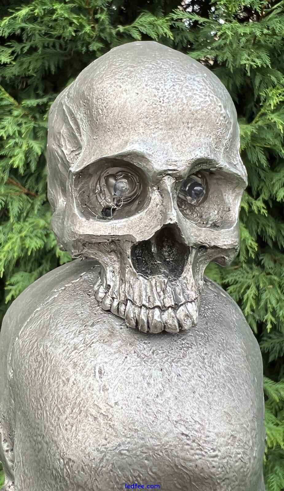 Skull Skeleton Lamps 3D LED Horror Halloween Desk Light Haunted House Ornament 3 