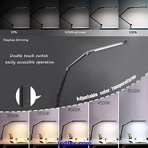 Desk Lamp LED Desk Light with Clamp Eye-Care Desk Lamp for Home Office 1 