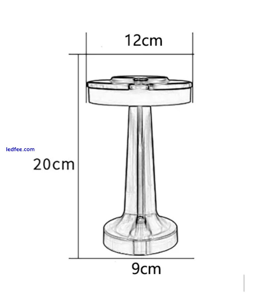 LED Desk Table Bedside Night Lamp Rechargeable Silver / 7 Day Delivery 0 