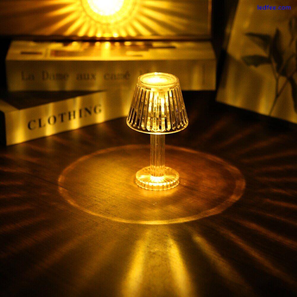 LED Mini Crystal Table Desk Lamp Rose Light Diamond Atmosphere Night Lights Gift 3 