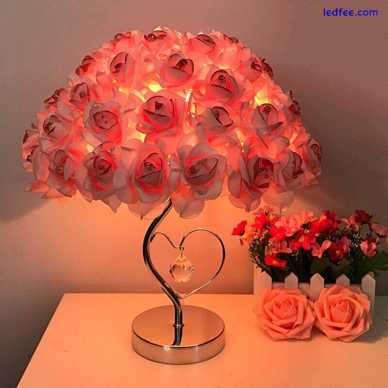 2023 New European Desk Lamp, Rose LED Night Light, Bedside Light Hot 1 