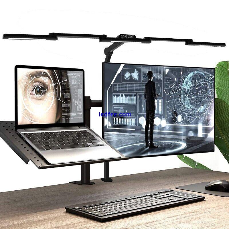 LED Desk Lamp Computer Monitor Screen Eye Protection Lights Light Bar UK Arm  0 