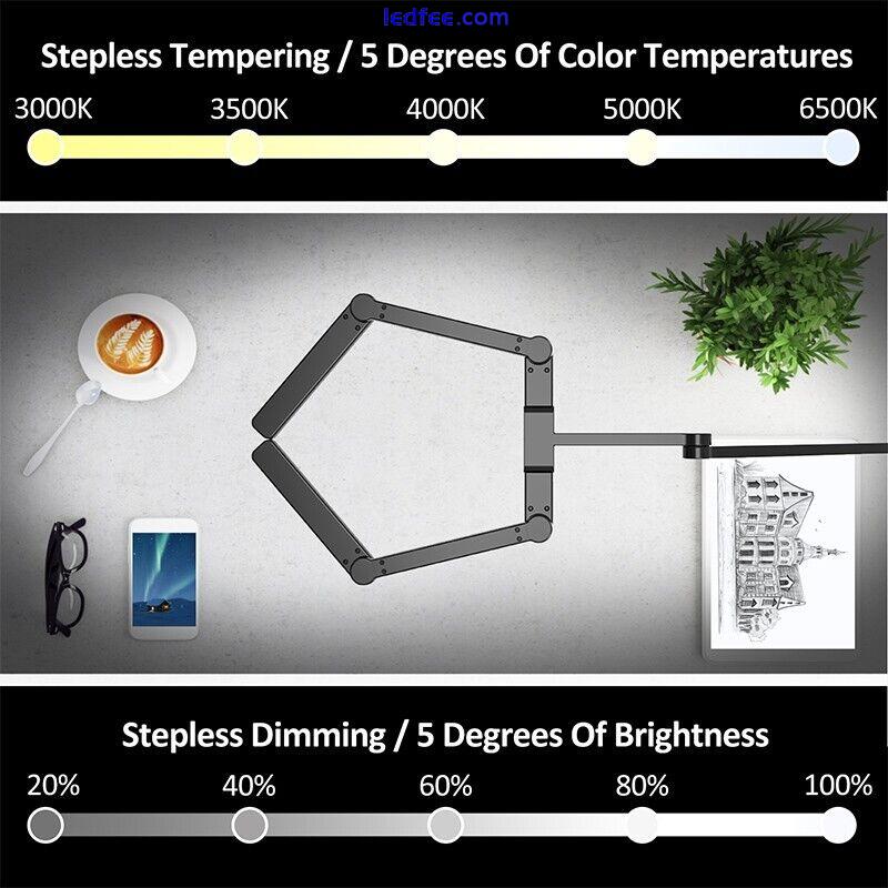 LED Desk Lamp Computer Monitor Screen Eye Protection Lights Light Bar UK Arm  3 