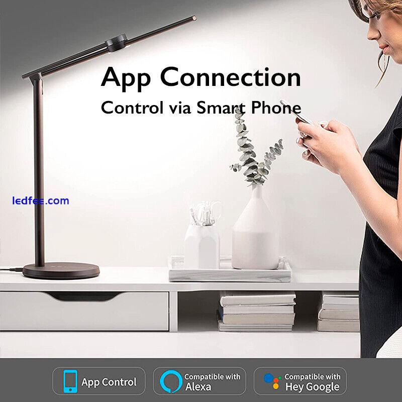 EZVALO Smart LED Desk Lamp with APP, Eye-Caring Auto-Dimming Table Lamp 4 
