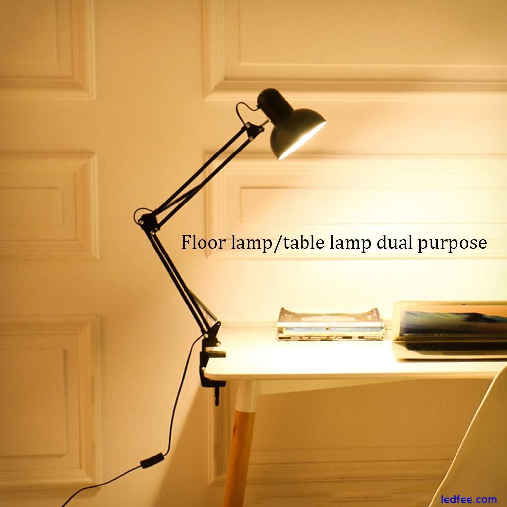 Metal Adjustable Floor Lamp Reading Task Study Desk Craft Spotlight Office Light 1 