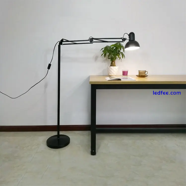Metal Adjustable Floor Lamp Reading Task Study Desk Craft Spotlight Office Light 2 