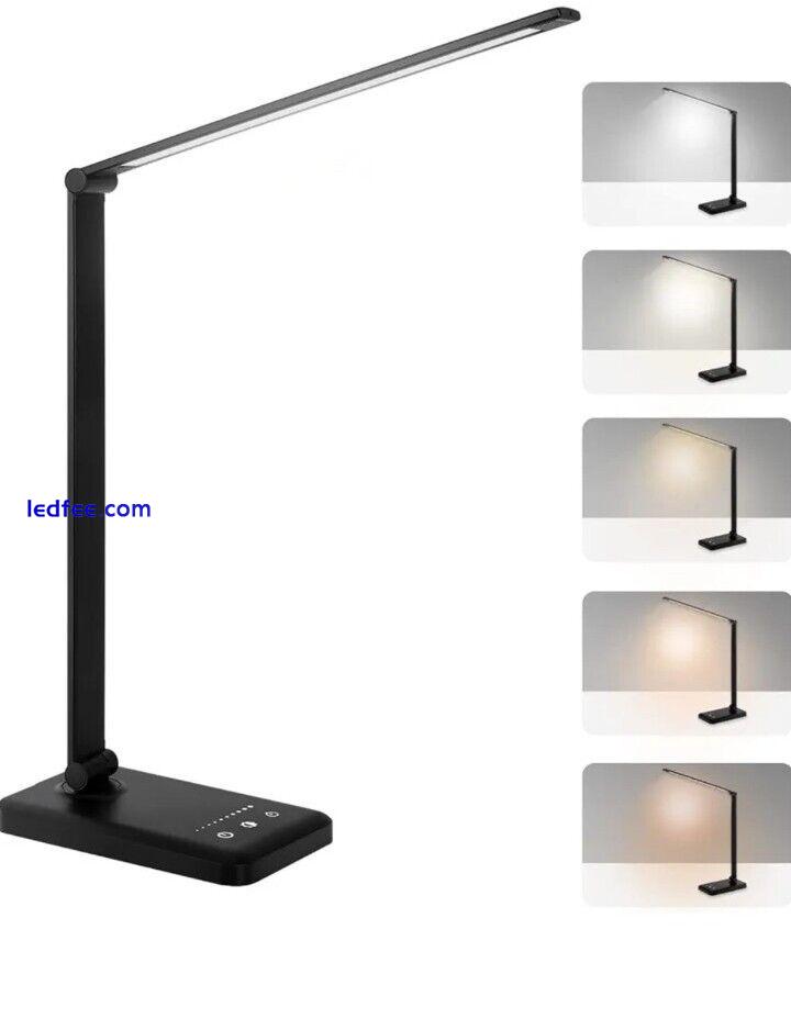 LED Desk Lamp Eye-caring Dimmable Table Lamp With USB Charging Port 1 