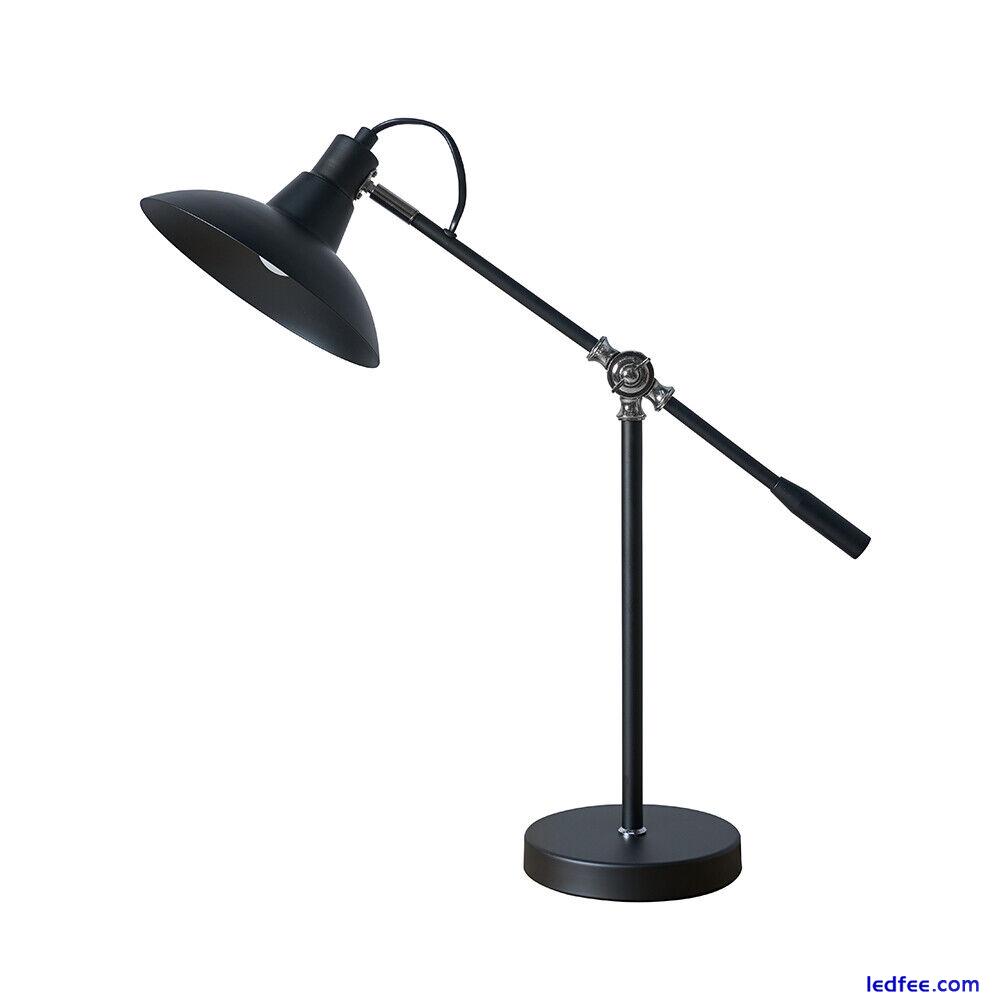 Table Lamp Industrial Adjustable Metal Desk Task Work Light LED Bulb Lighting 5 