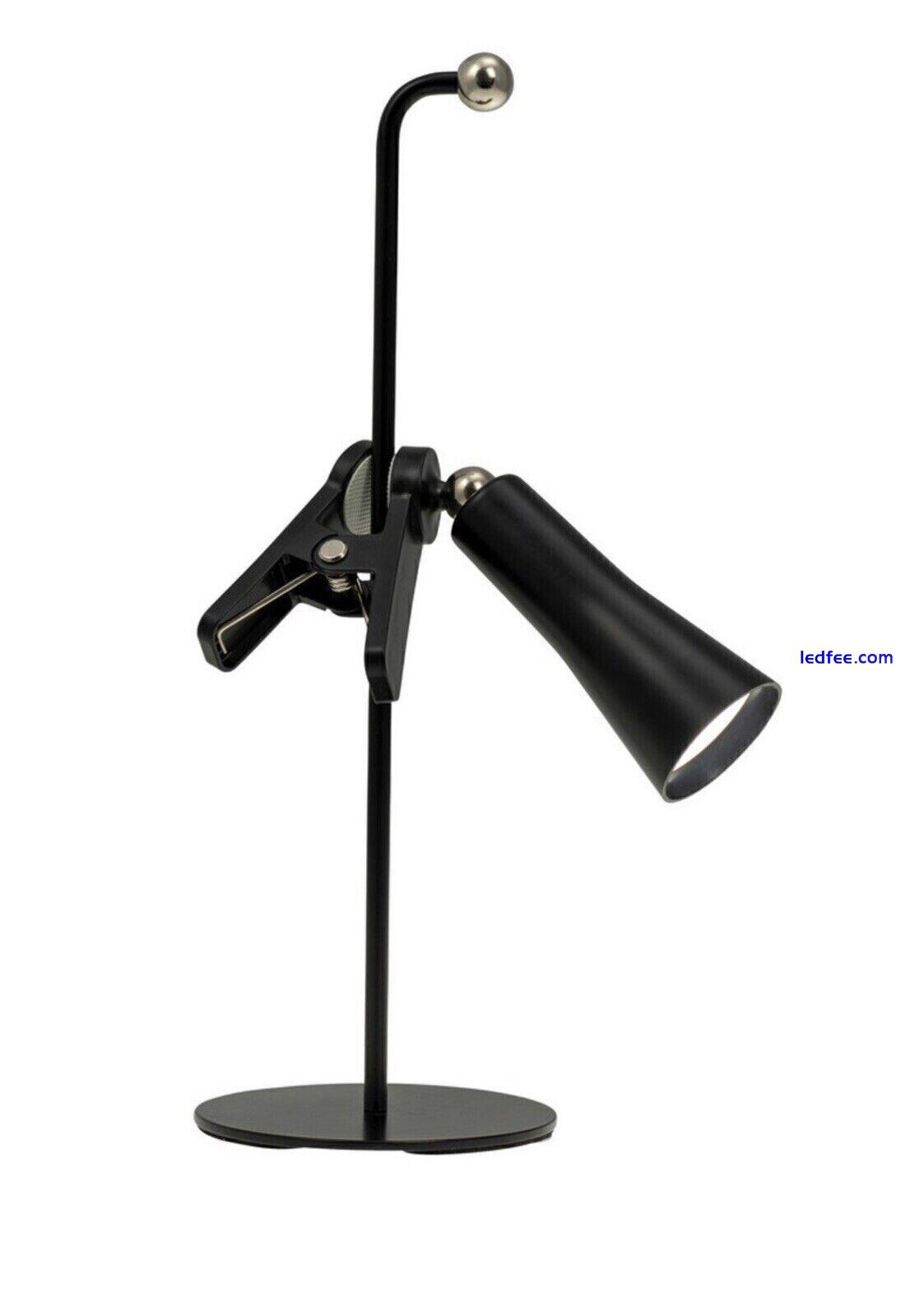 3in1 USB Rechargeable MAGNATIC Desk LIGHT Detachable TORCH Head  Black 3 