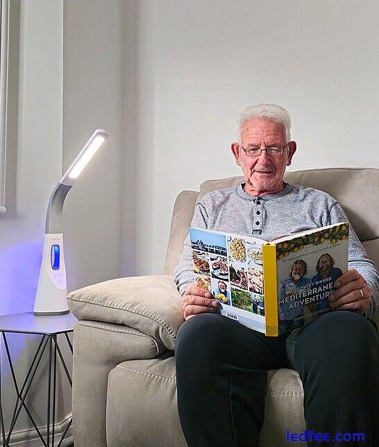 SAVE £65 Serious Readers BREEZE Light | Bedside Desk Table Reading Fan Cooling 0 
