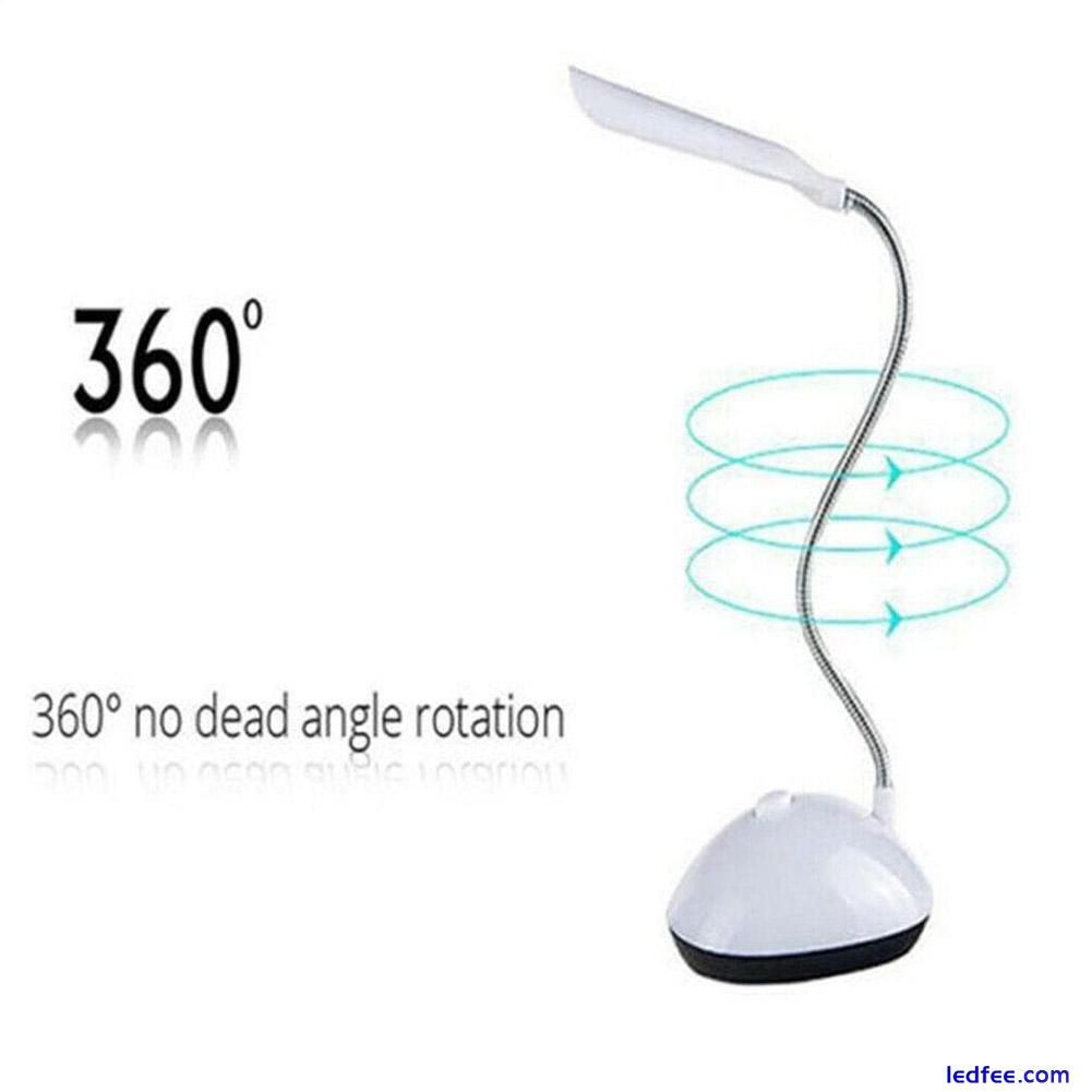 LED Desk Bedside Reading Lamp Adjustable Table Study Light, S6U9 C4V3 1 