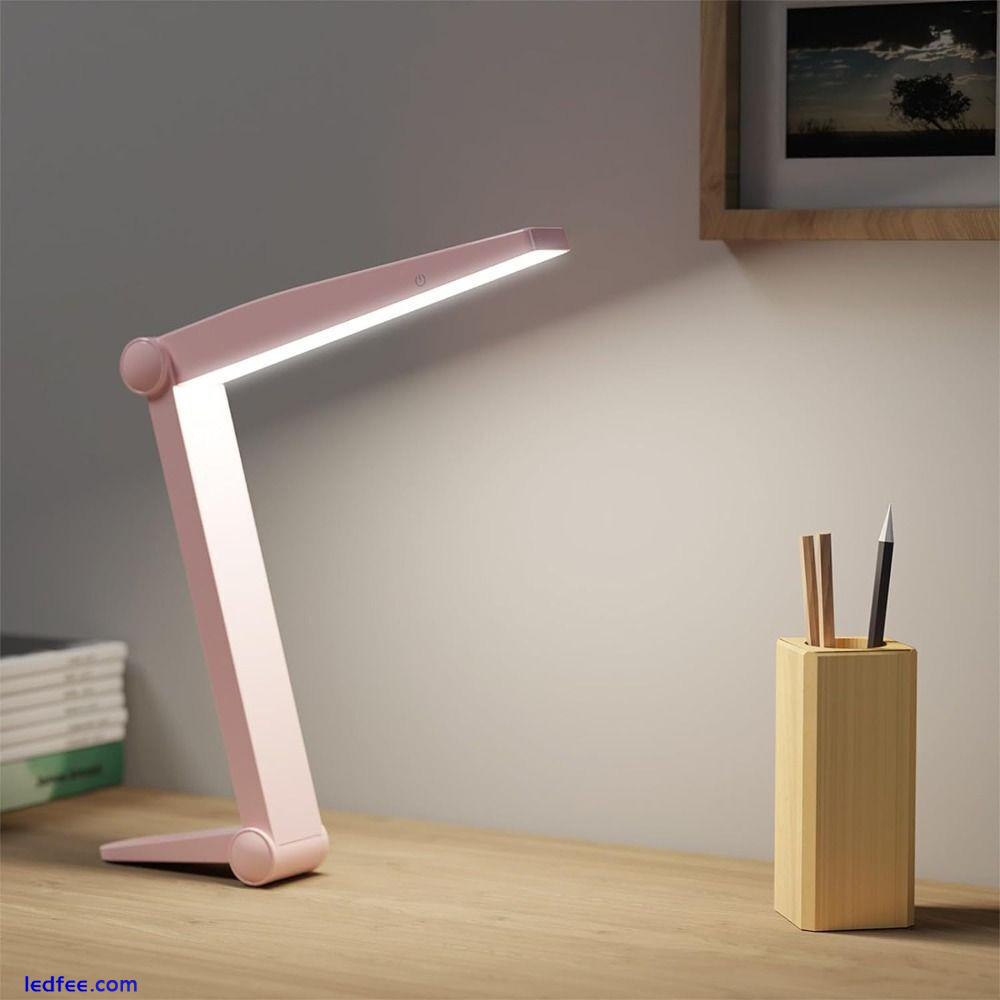 USB Rechargeable LED Desk Lamp Dimmable Book Reading Light  Home&Office 3 
