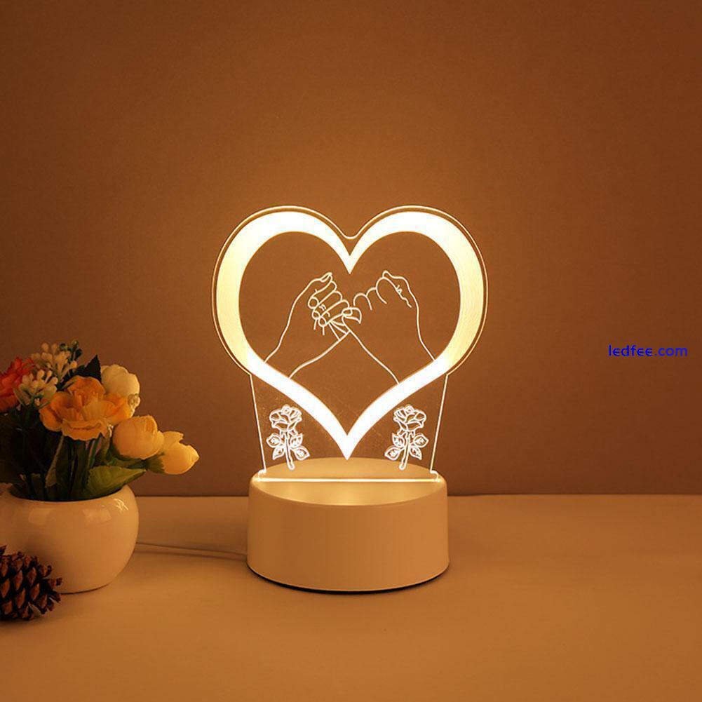 Desk LED Night Light Creative Bedroom Bedside Table Day gift Lamp F2A0 3 