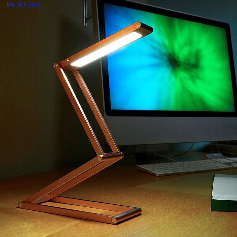 Foldable Wireless Dimmable LED Night Reading Light USB Rechargeable Desk Lamp 0 