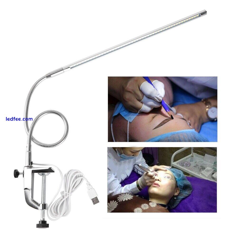 USB Adjustable LED Desk Lamp Clip Table Lamps For Manicure Reading Tattoo DOB 1 