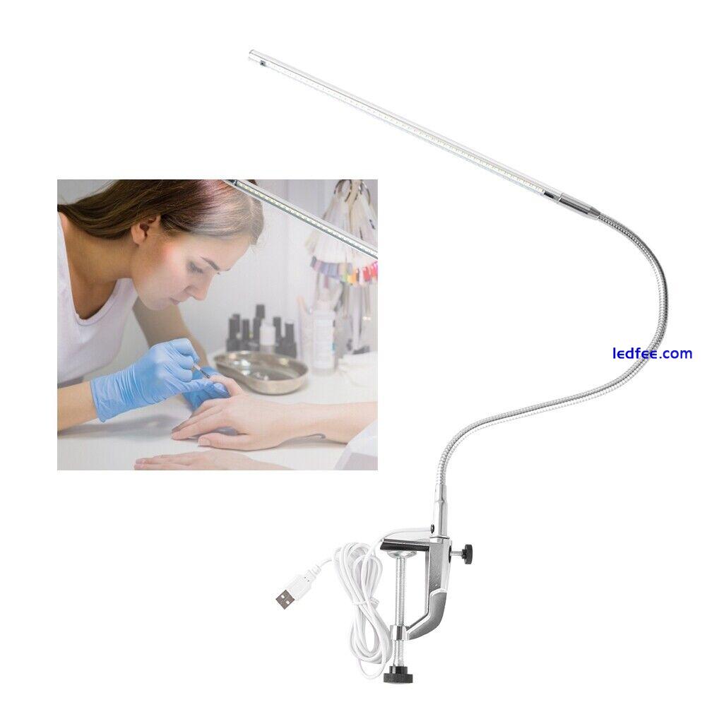 USB Adjustable LED Desk Lamp Clip Table Lamps For Manicure Reading Tattoo DOB 0 
