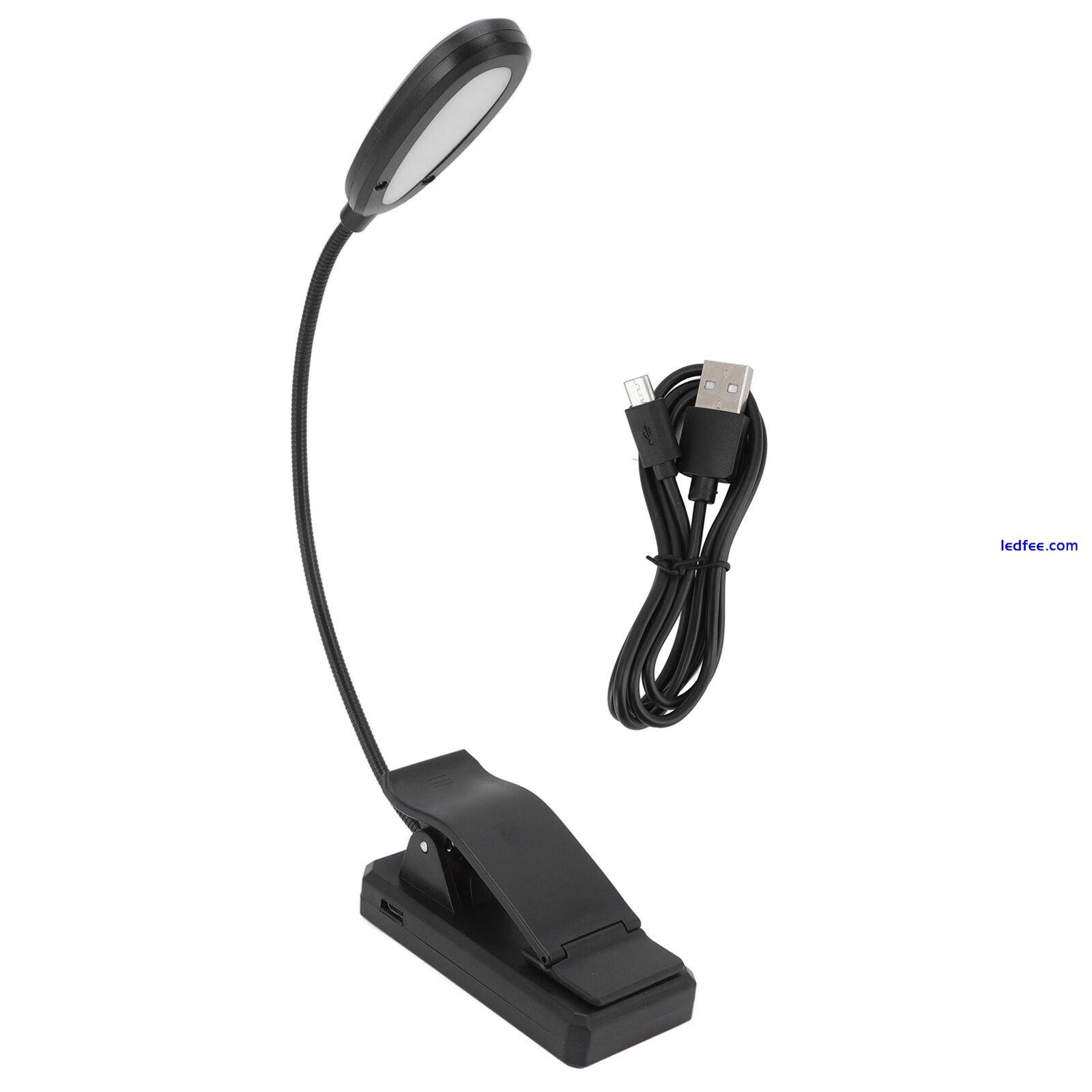 Clamp Desk Lamp 360° Rotation 3 Color Temperature 5LEDs Clip Work Light For US 4 