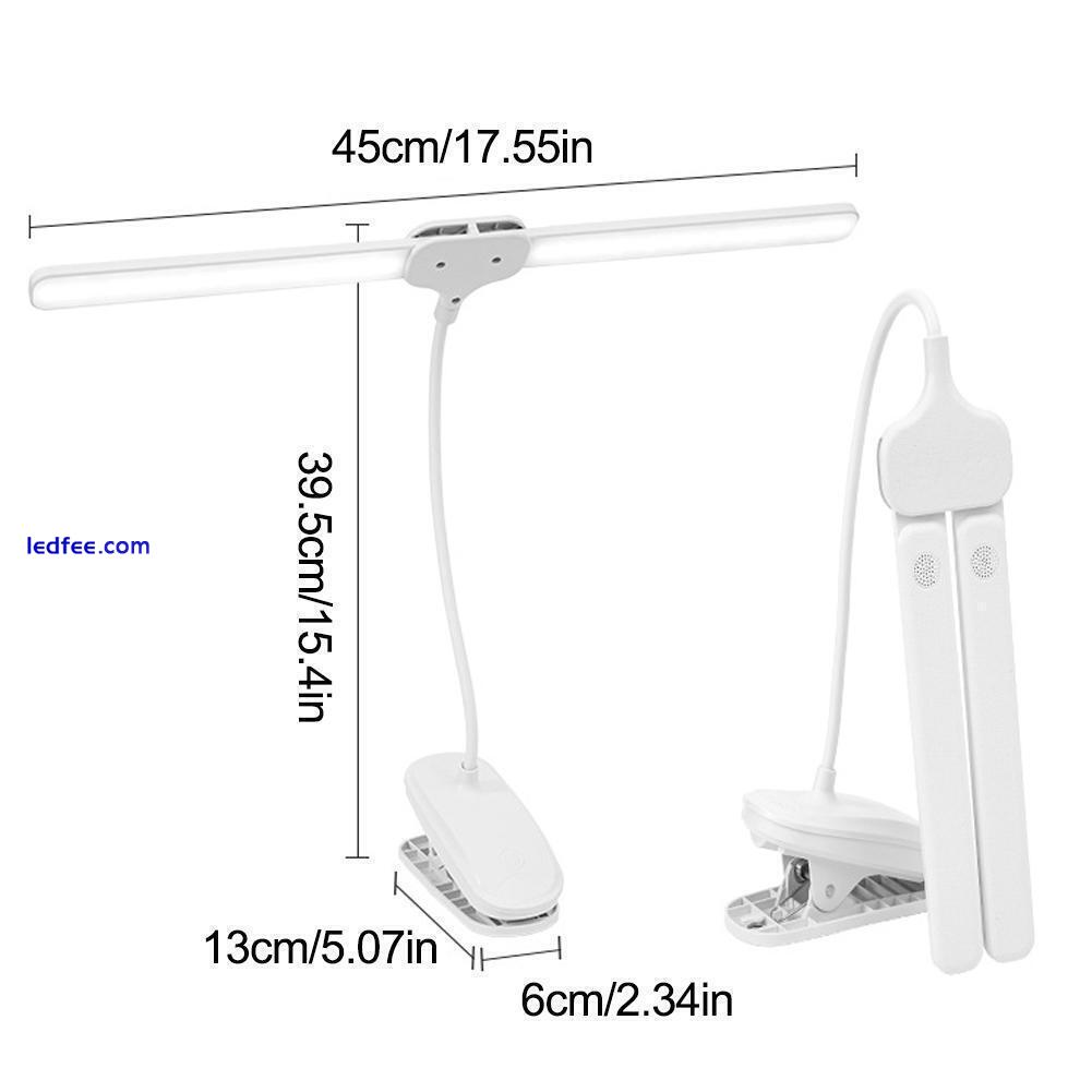 Double Head Led Desk Lamp Clip on Study Table Lamp Light Dimming Reading D1P6 1 