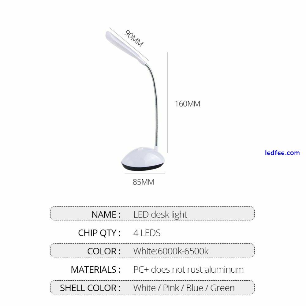 LED Reading Desk Night Light Lamp Flexible Adjustable Portable For Kids Bedroom 2 
