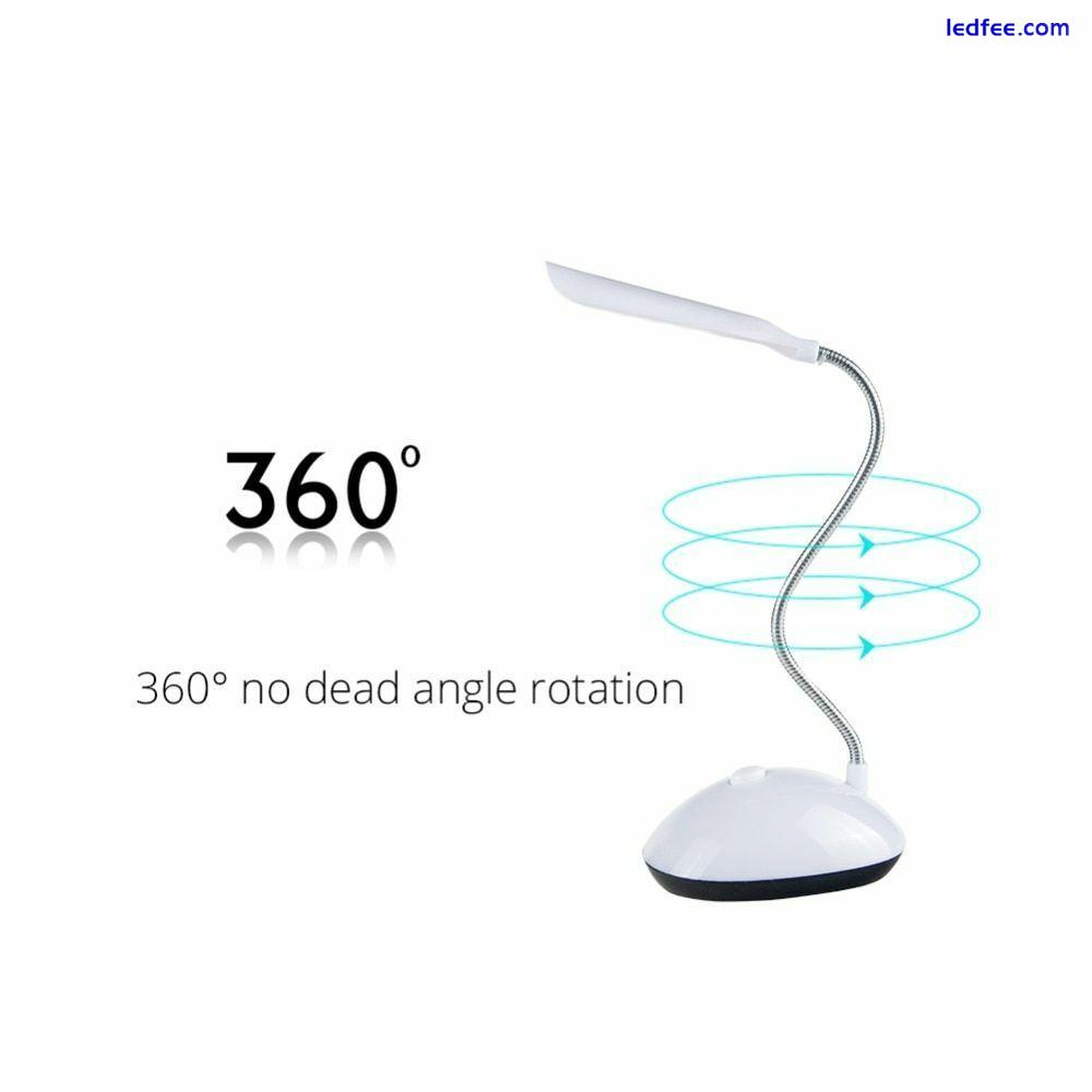 LED Reading Desk Night Light Lamp Flexible Adjustable Portable For Kids Bedroom 4 