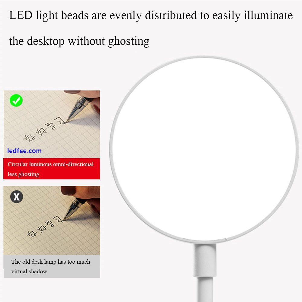 Table Desk Clip-On LED Light Rechargeable Touch Type Dimmable USB Night Lamp 5 