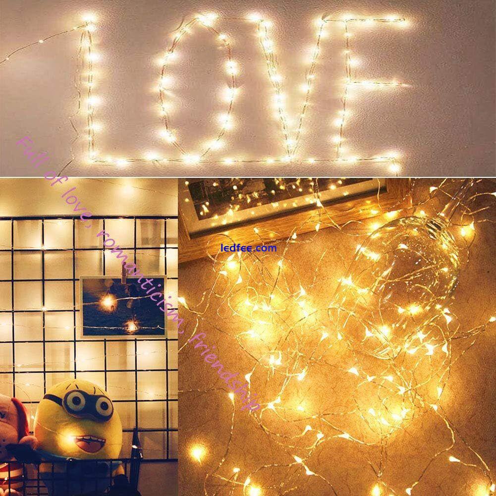 USB Plug In Remote 50-200 LED Micro Copper Wire String Lights Party Fairy Light 4 