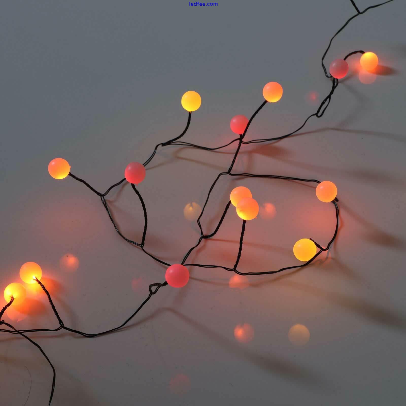 Qbis Fireplace Sunset LED Display Fairy Lights-Red, Orange, Yellow String Lights 5 