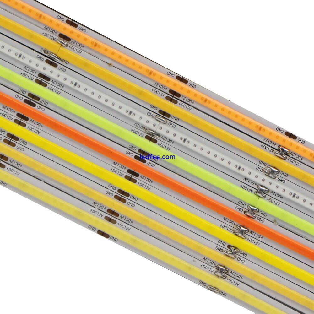 COB soft LED Strip Neon 12/24V 384leds/m High Density RA90 red/blue/green/yellow 0 