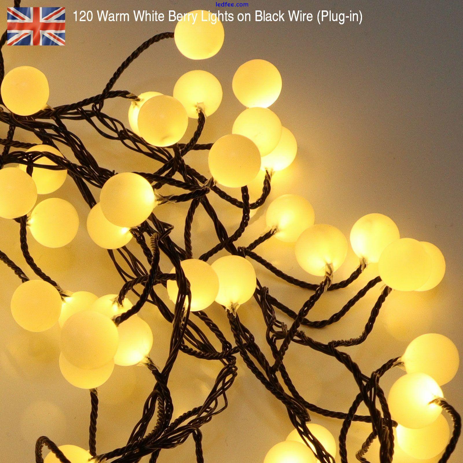 Premium LED Cluster Lights, Sunset & Warm White Fairy Lights for Christmas 2 