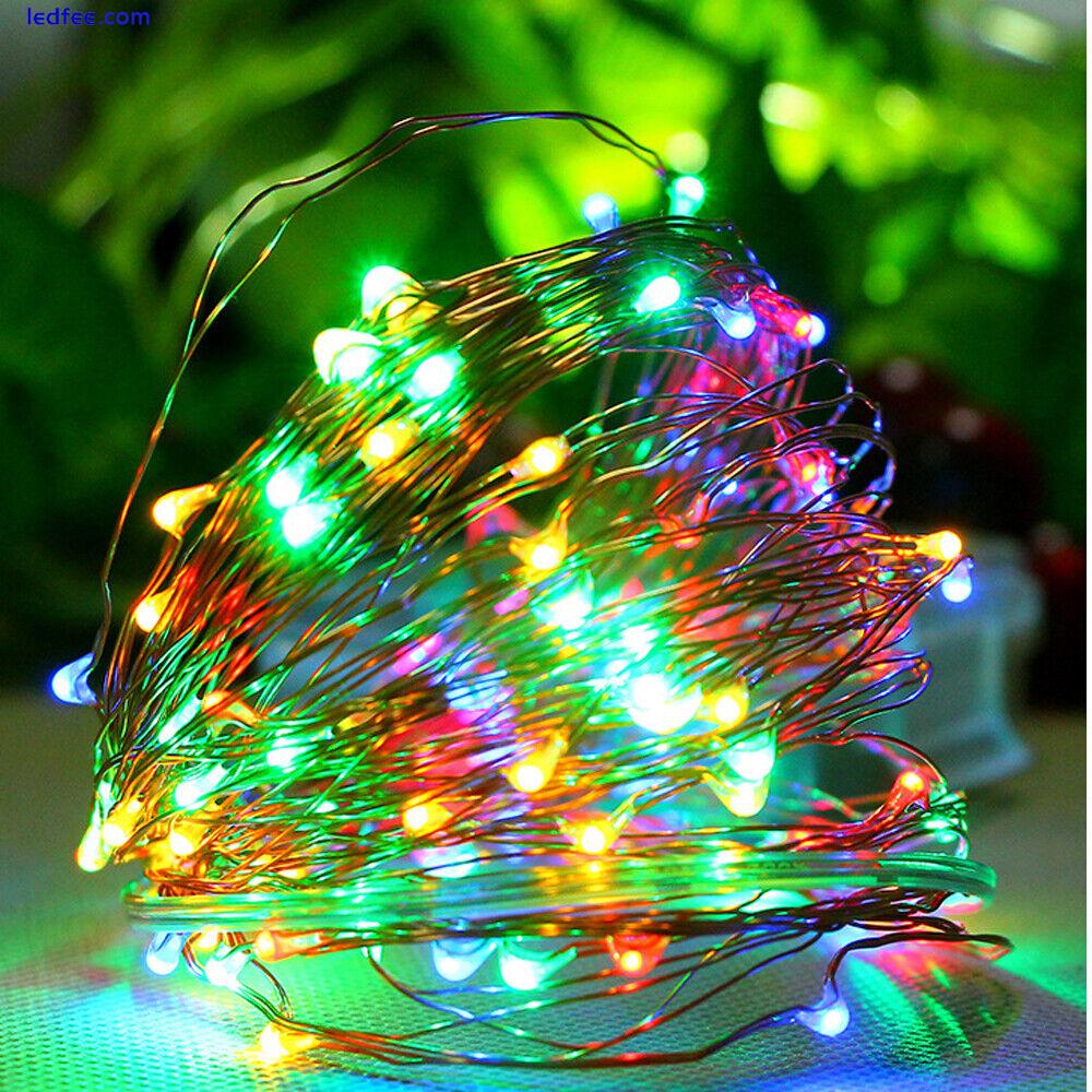 USB/battery Twinkle LED String Fairy Lights 5-20M 8Modes Xmas Party 13key Remote 5 