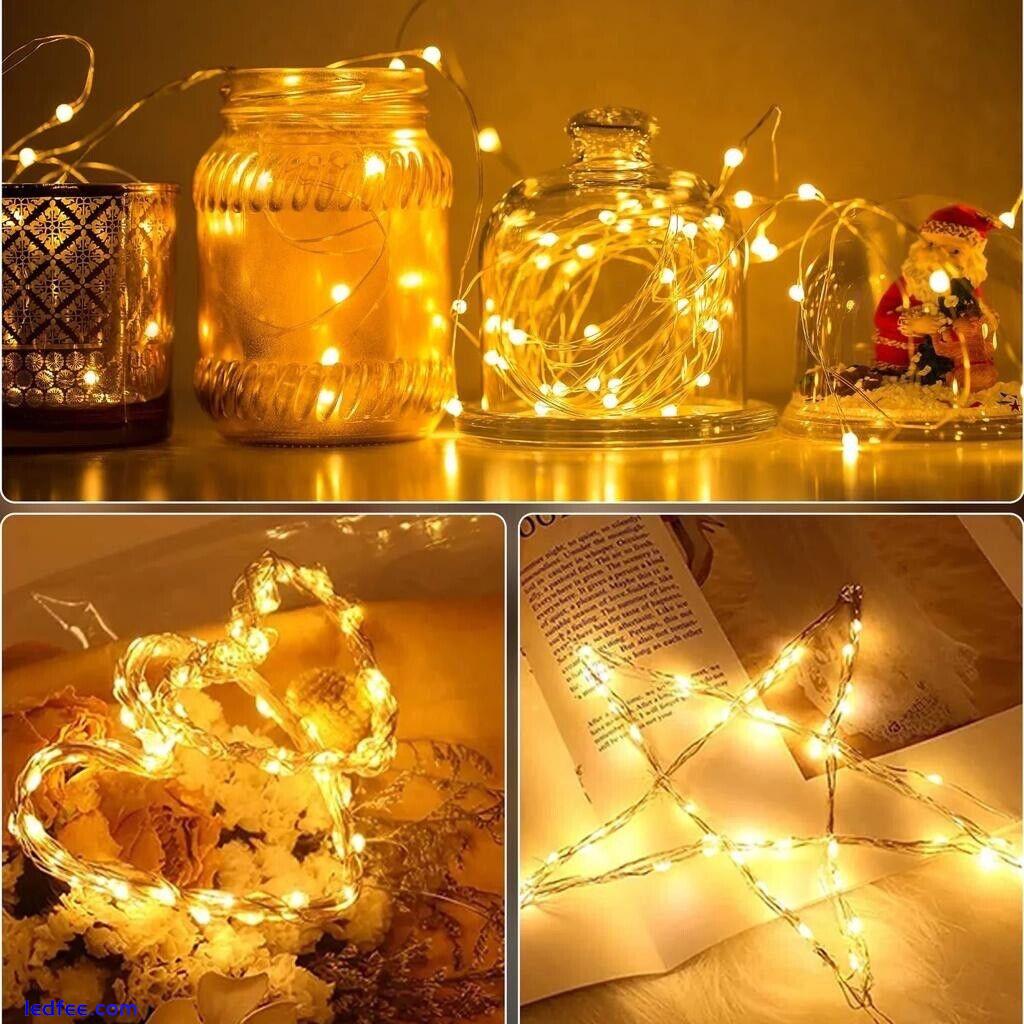 Fairy String Lights Micro Rice Copper Wire Xmas Light 3M/30LED Battery Operated 1 