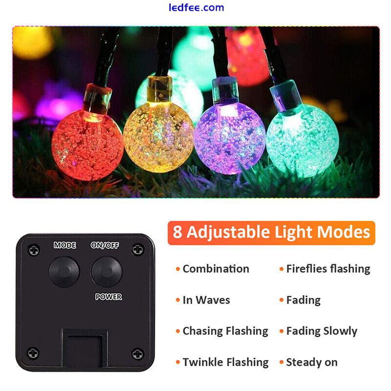 20/100/200 LED Solar Fairy Lights String Outdoor Party Garden Wedding Xmas Light 1 