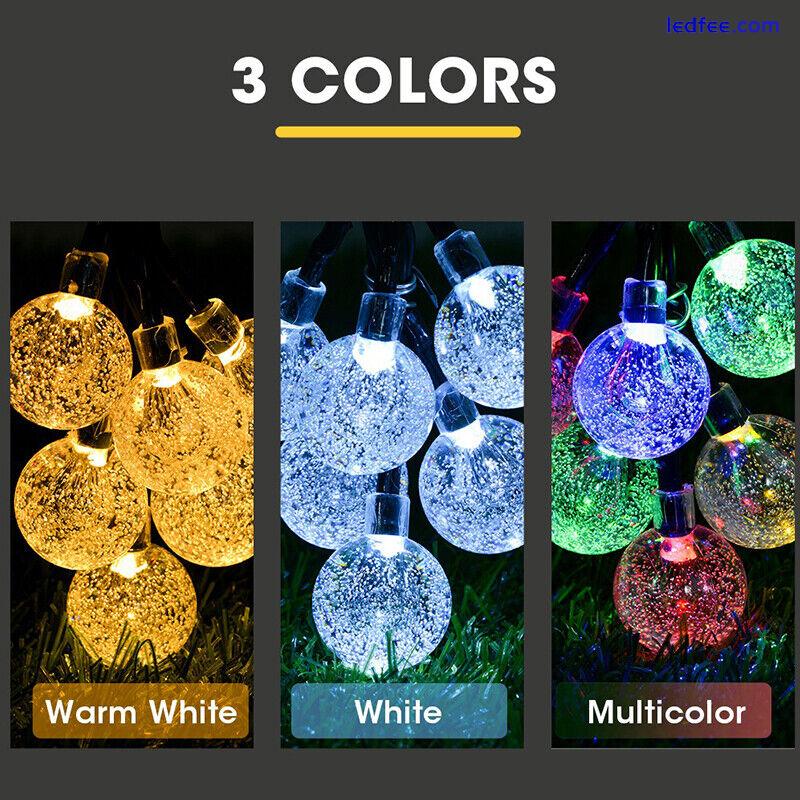 20/100/200 LED Solar Fairy Lights String Outdoor Party Garden Wedding Xmas Light 2 