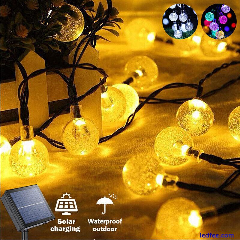 20/100/200 LED Solar Fairy Lights String Outdoor Party Garden Wedding Xmas Light 5 