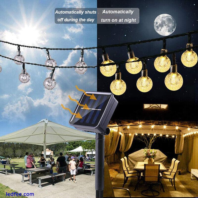 20/100/200 LED Solar Fairy Lights String Outdoor Party Garden Wedding Xmas Light 3 