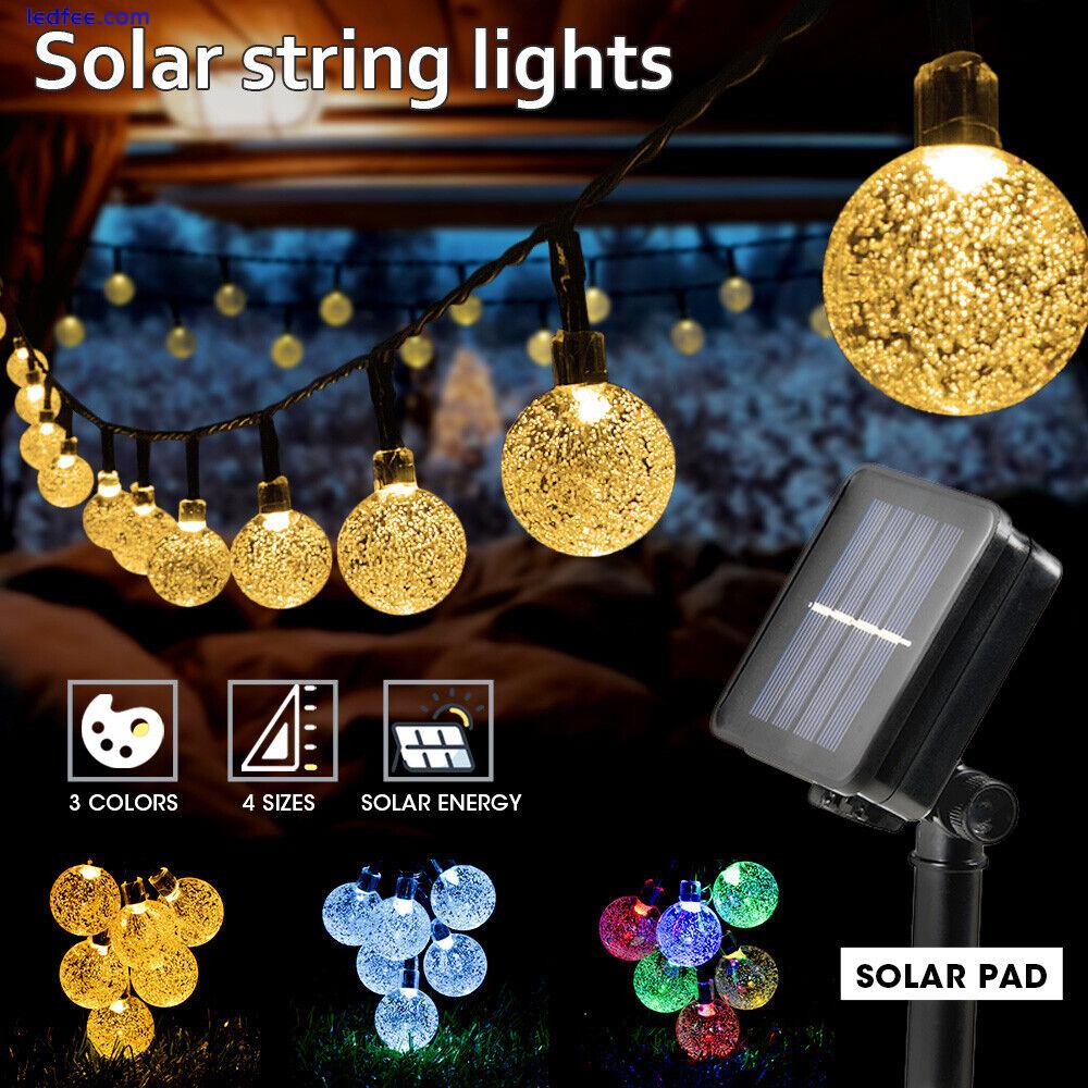 20/100/200 LED Solar Fairy Lights String Outdoor Party Garden Wedding Xmas Light 0 