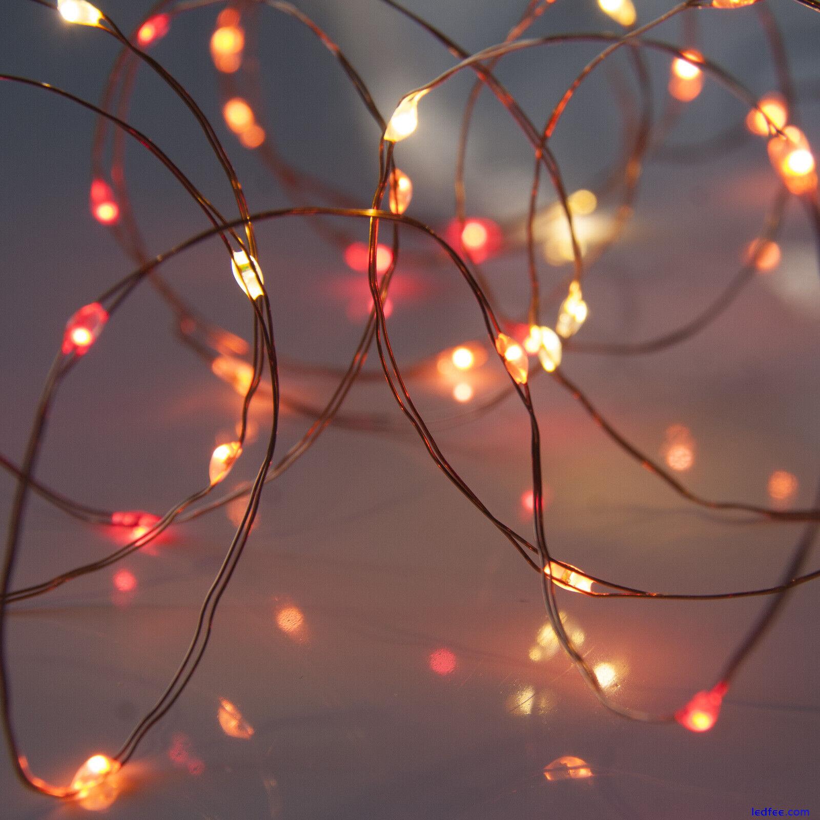 Qbis Battery Fairy Lights  with Timer On Thin Wire. Micro String Lights 0 