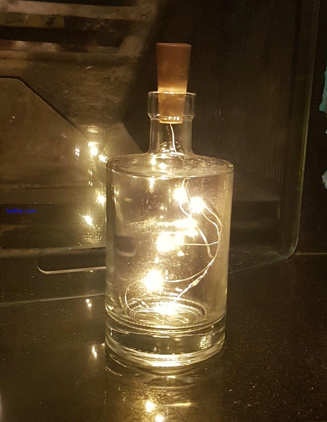 Bottle Fairy Lights on a Realistic Cork to Decorate any Bottle - Warm White LEDs 3 