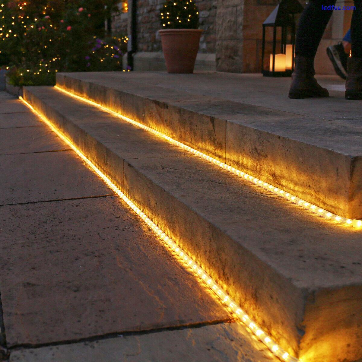 Custom Plug In LED Waterproof IP65 Energy Efficient Outdoor RGB Tube Rope Light 3 