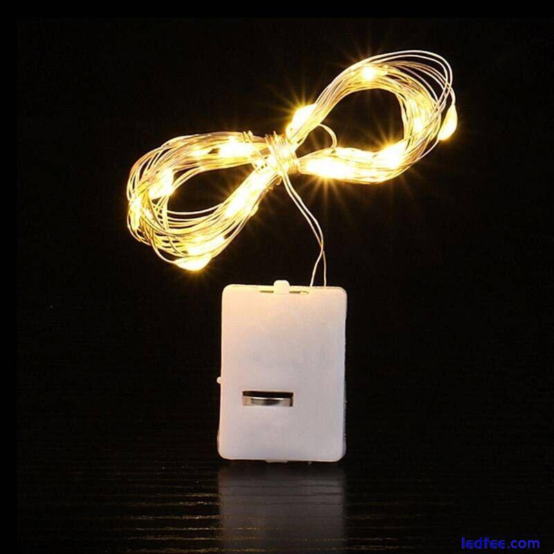 10 PACK Bottle Fairy String Flashing Lights Christmas Wedding Party 10 LED 1M 1 