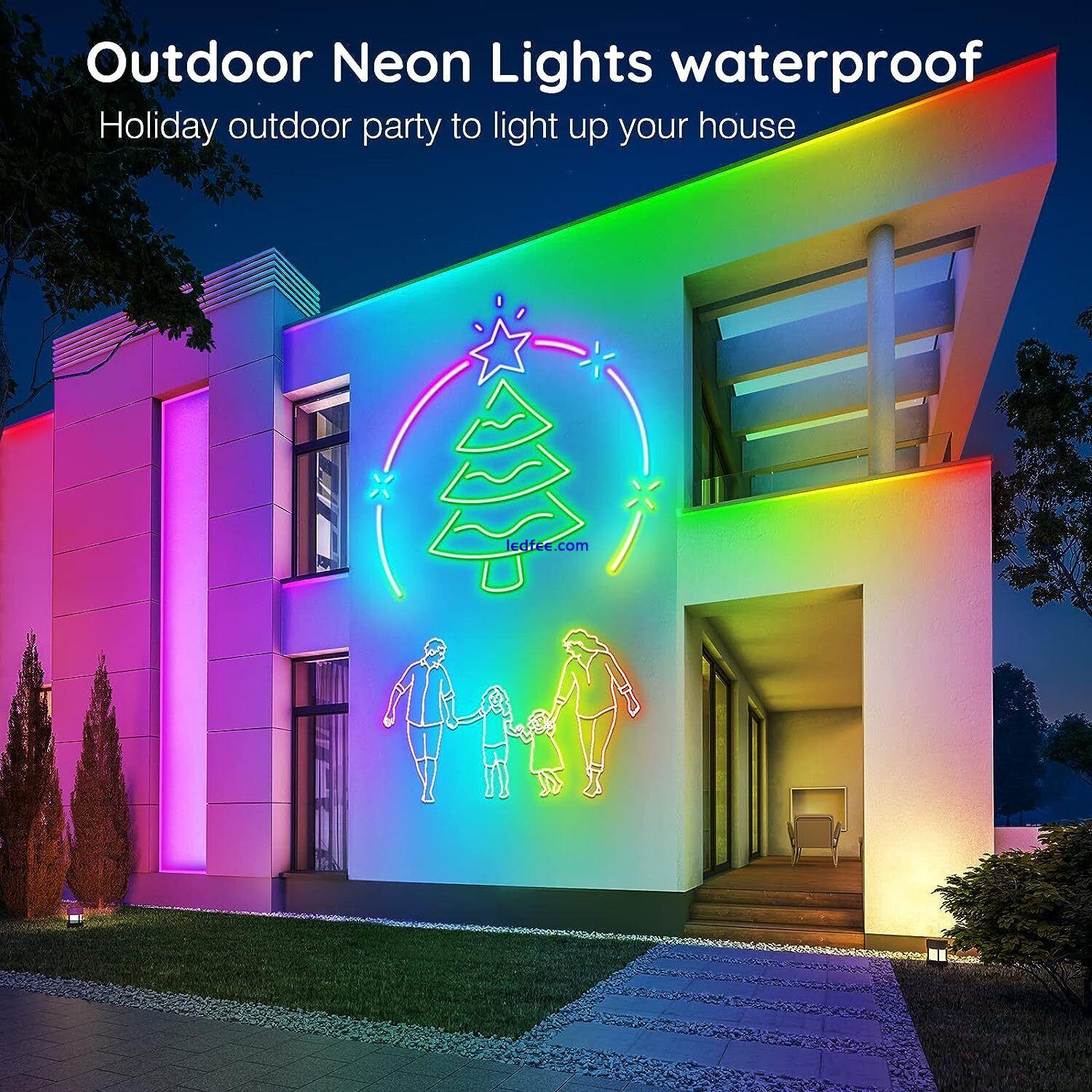 AILBTON 6m Led Neon Rope Lights,Flexible Led Rope Lights,Control with Modes,IP65 4 