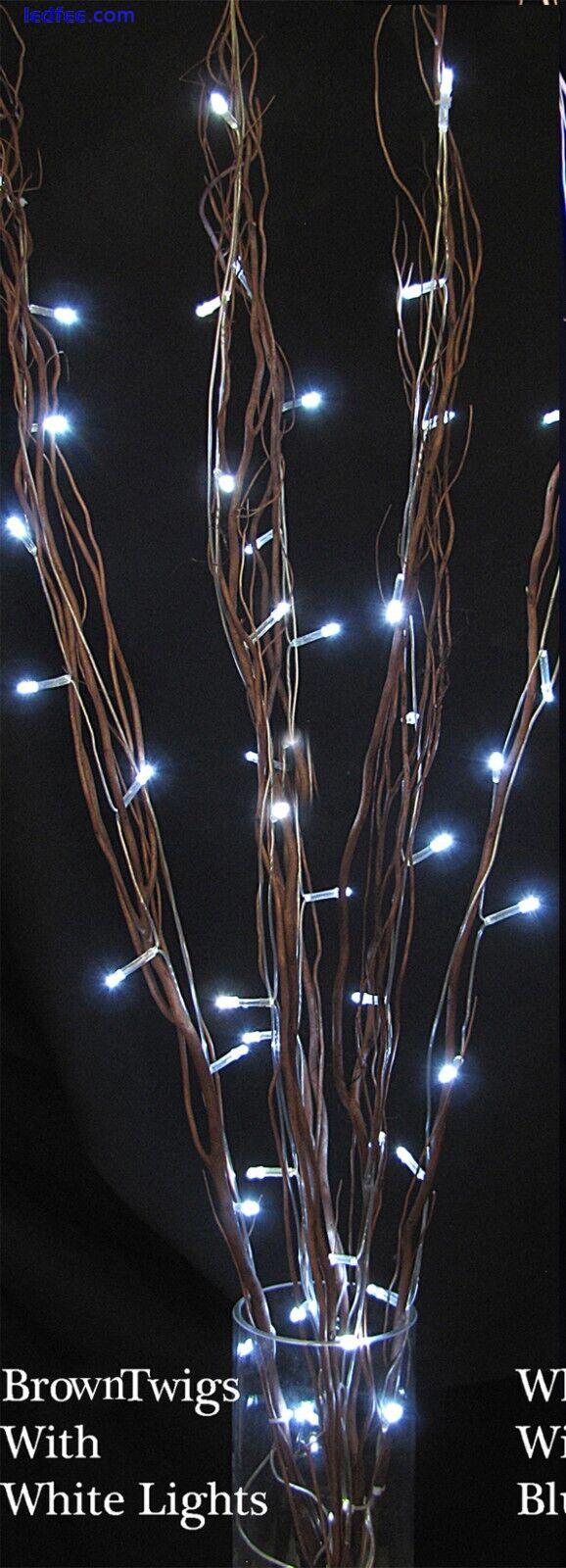 Festival 50 LED Twigs Lights 5 x 115cm Fairy Lights Christmas Home Decorate 2 