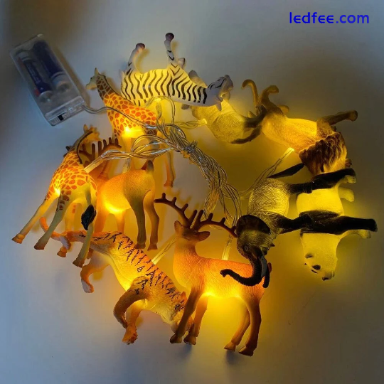 Wild Animal Fairy Lights – LED String Lights- Safari - Childrens Bedroom - Nurse 1 