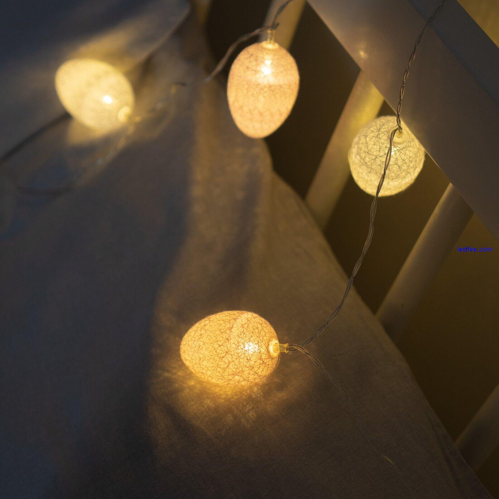 10 LED Easter Egg Fairy String Light – Warm White Indoor Home Decoration Battery 2 